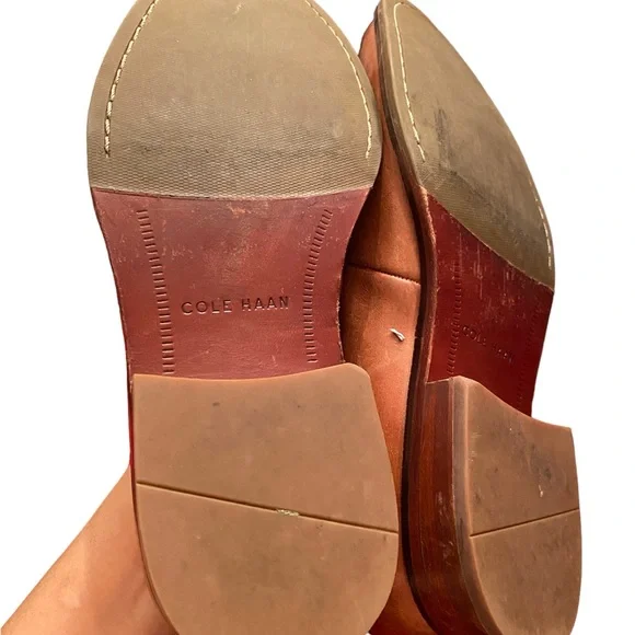 Cole Haan Classic Penny Leather Brown Loafers - Picture 4 of 8